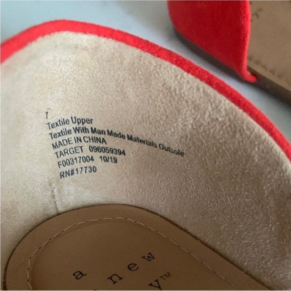 NEW A New Day Sandals Sizzling Orange/Keira Size 7 - Picture 3 of 9